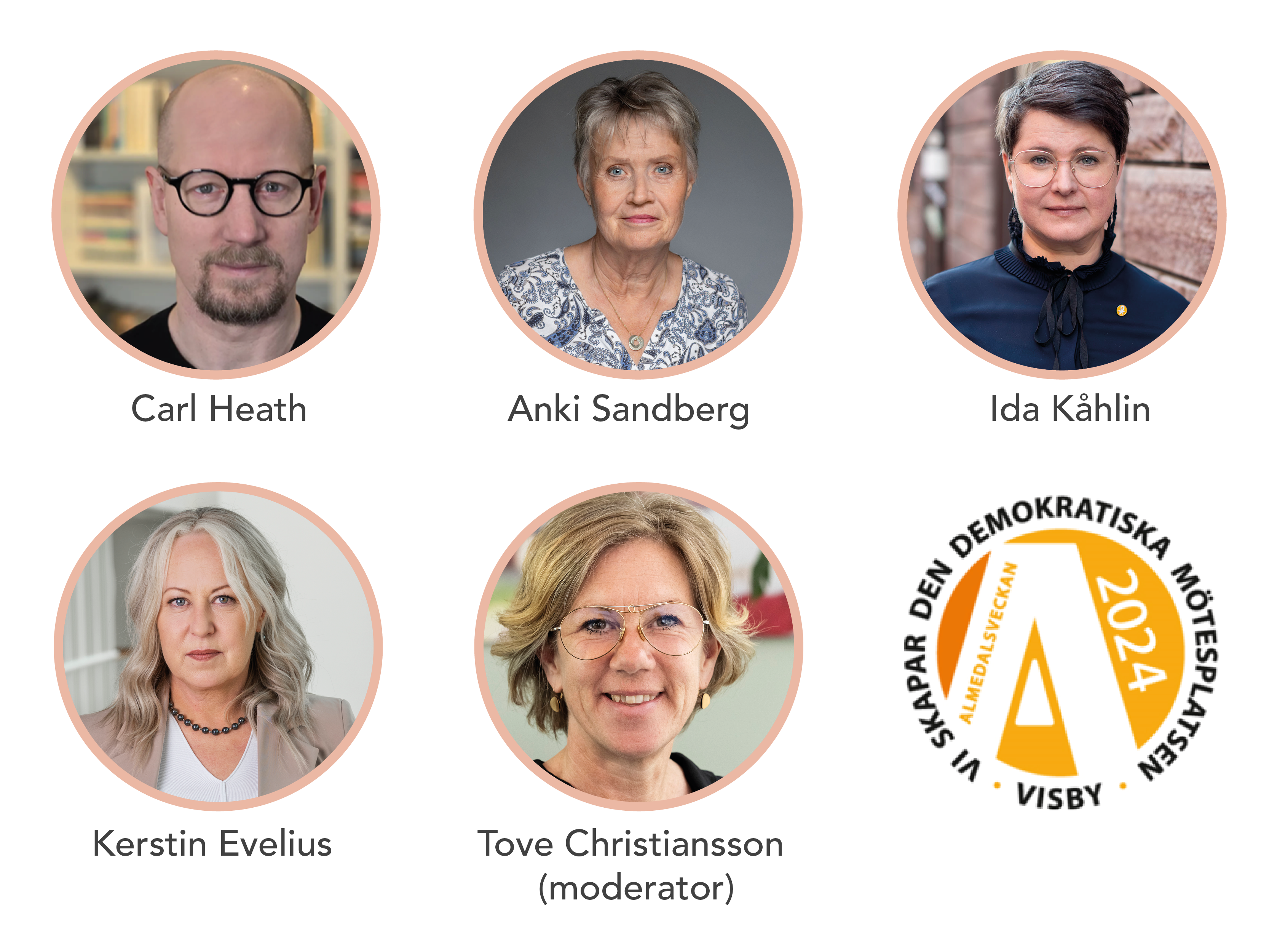 Fem personer i panelsamtal Almedalen 2024