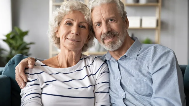 couple in sofa