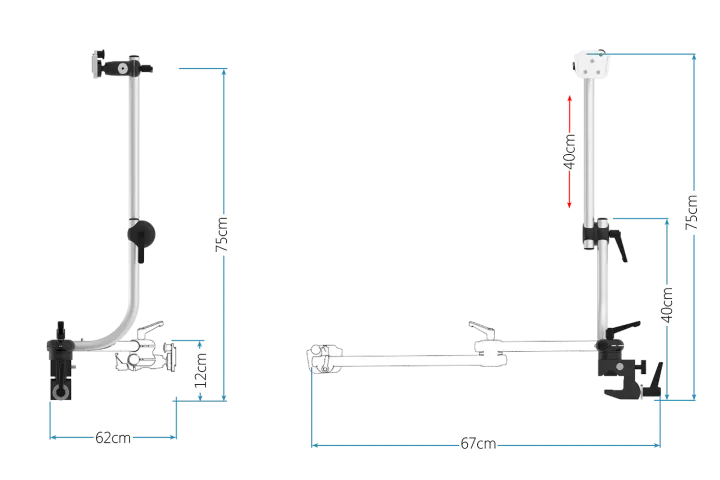 Rehadapt Clamp on Mount_dimensjoner